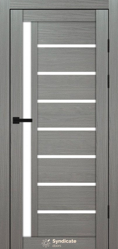 Двери Syndicat Doors PVC 101 Венге модерна сатиновое стекло